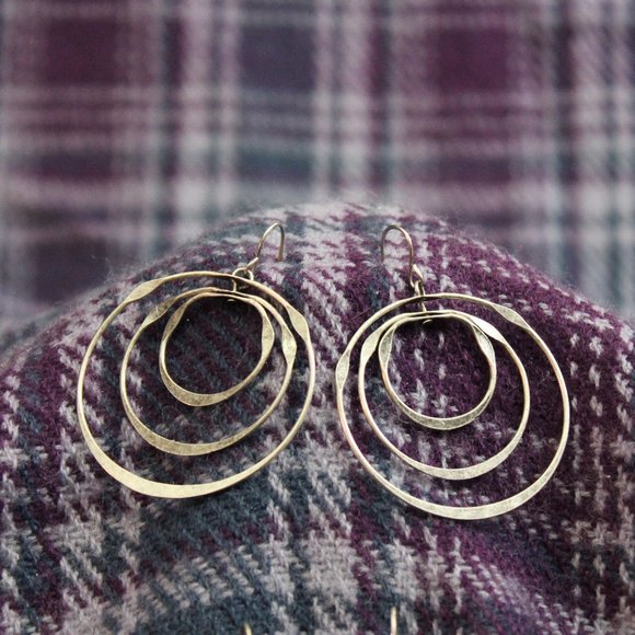 Lot of Three Silver-tone Pierced Earrings - Picture 2 of 5